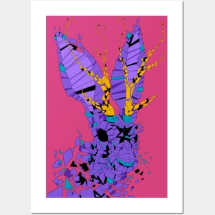 Purple Jackalope (magenta) Posters and Art